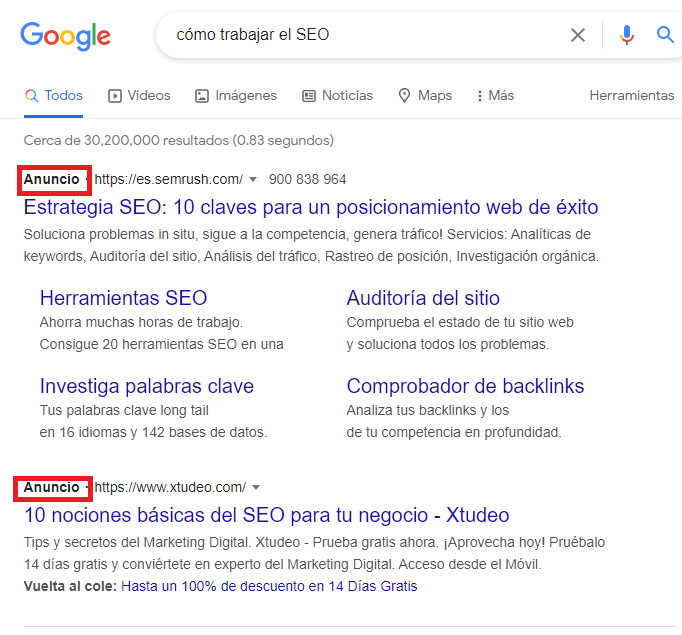 SEO posicionamiento orgánico